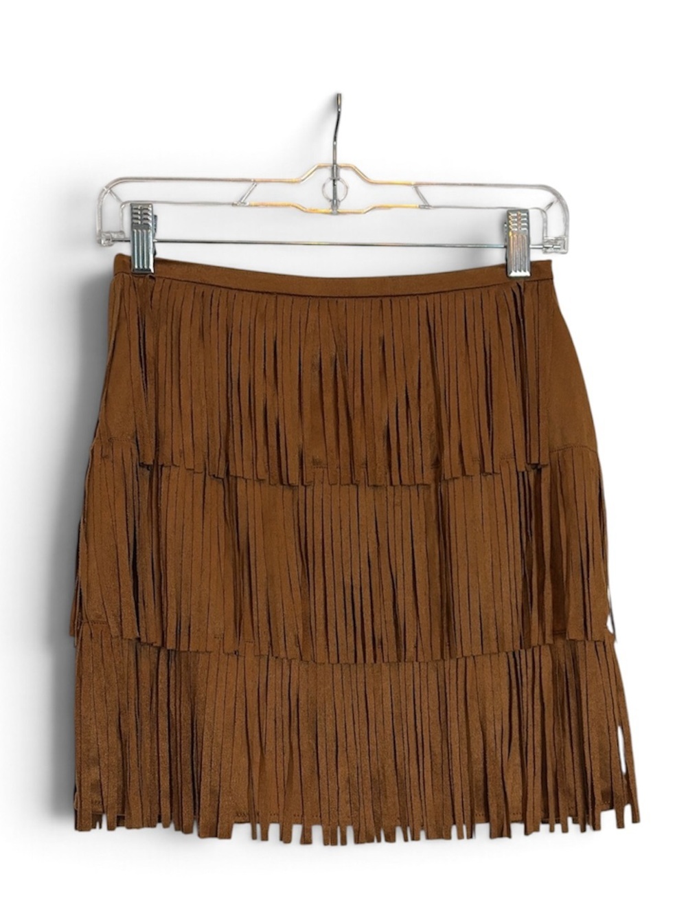 NWT Universe Thread Faux Fringed Miniskirt Size 2